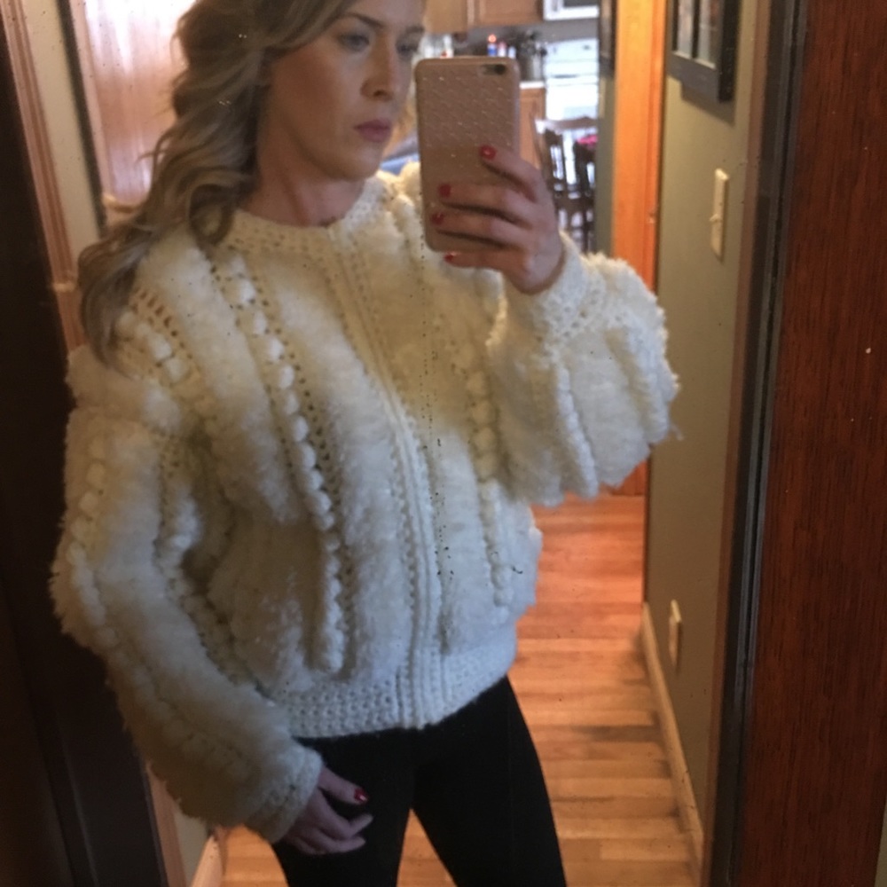 Vintage Cream Textured Jacket - Picture 4 of 8